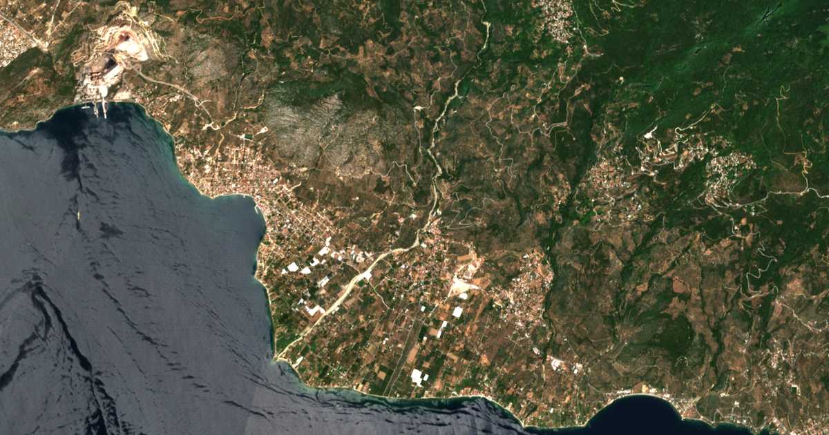 Сателитска карта на Vrochiá