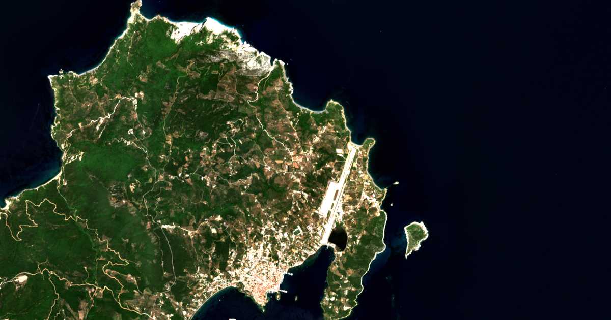 Сателитска карта на Kalývia