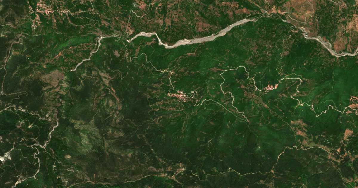 Сателитска карта на Ampelochórion