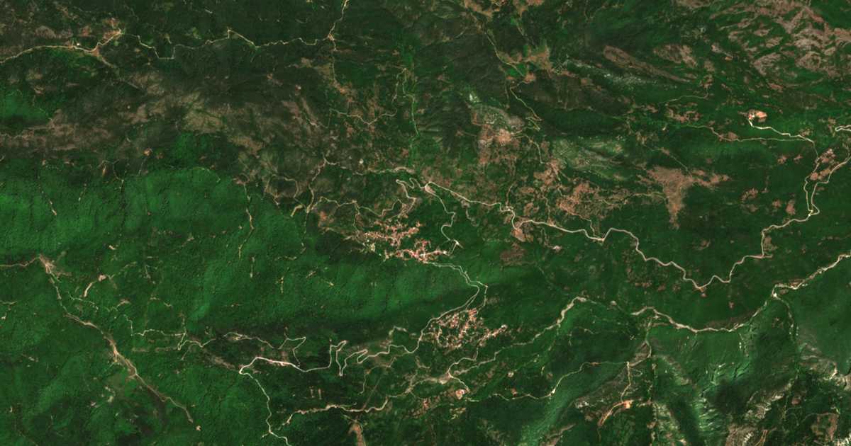 Сателитска карта на Kastanéa