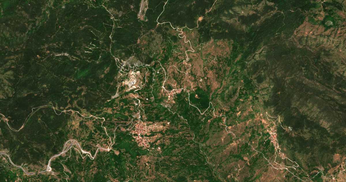 Сателитска карта на Korydallós