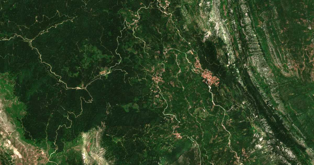Сателитска карта на Vronterón