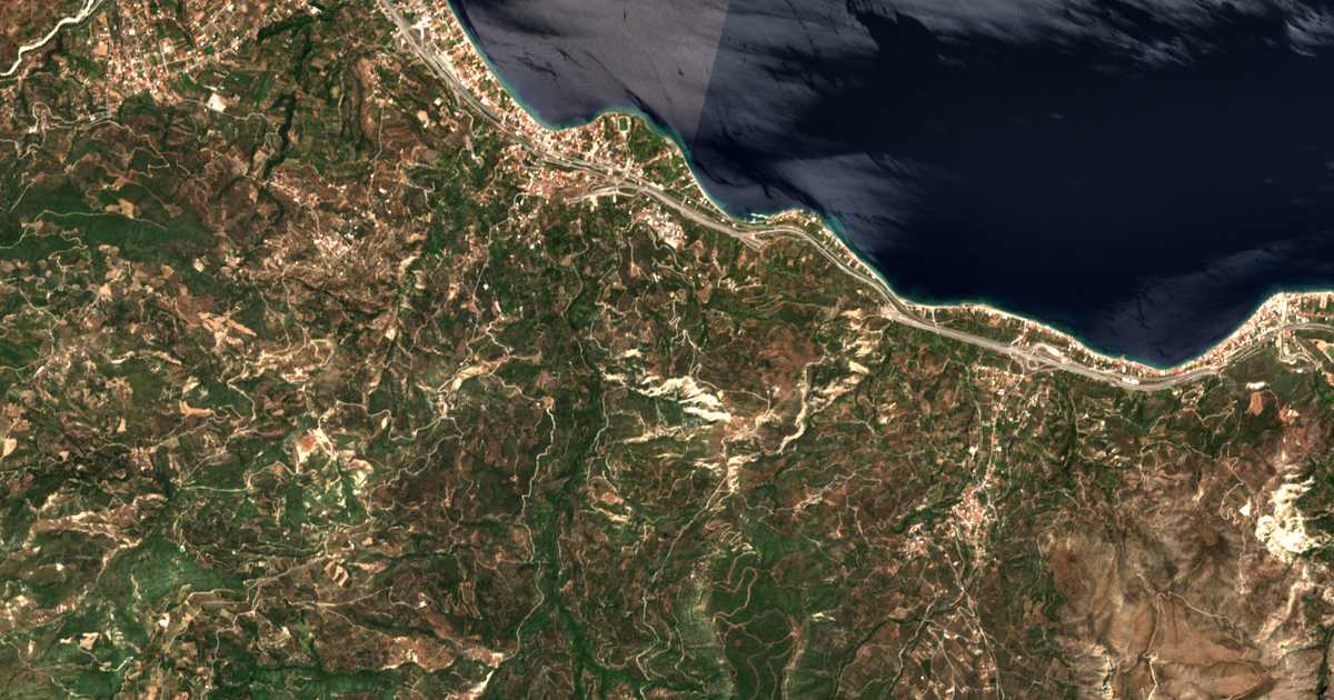 Сателитска карта на Lampinós