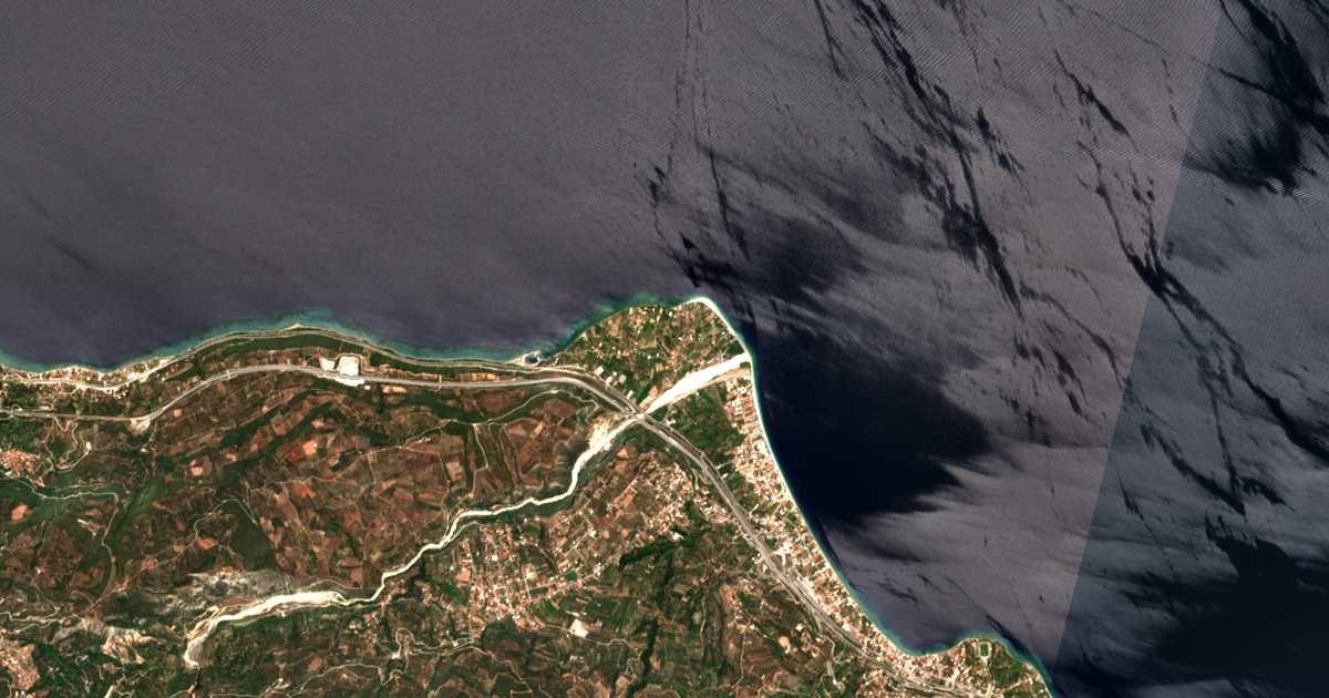 Сателитска карта на Paralía Porovítsis