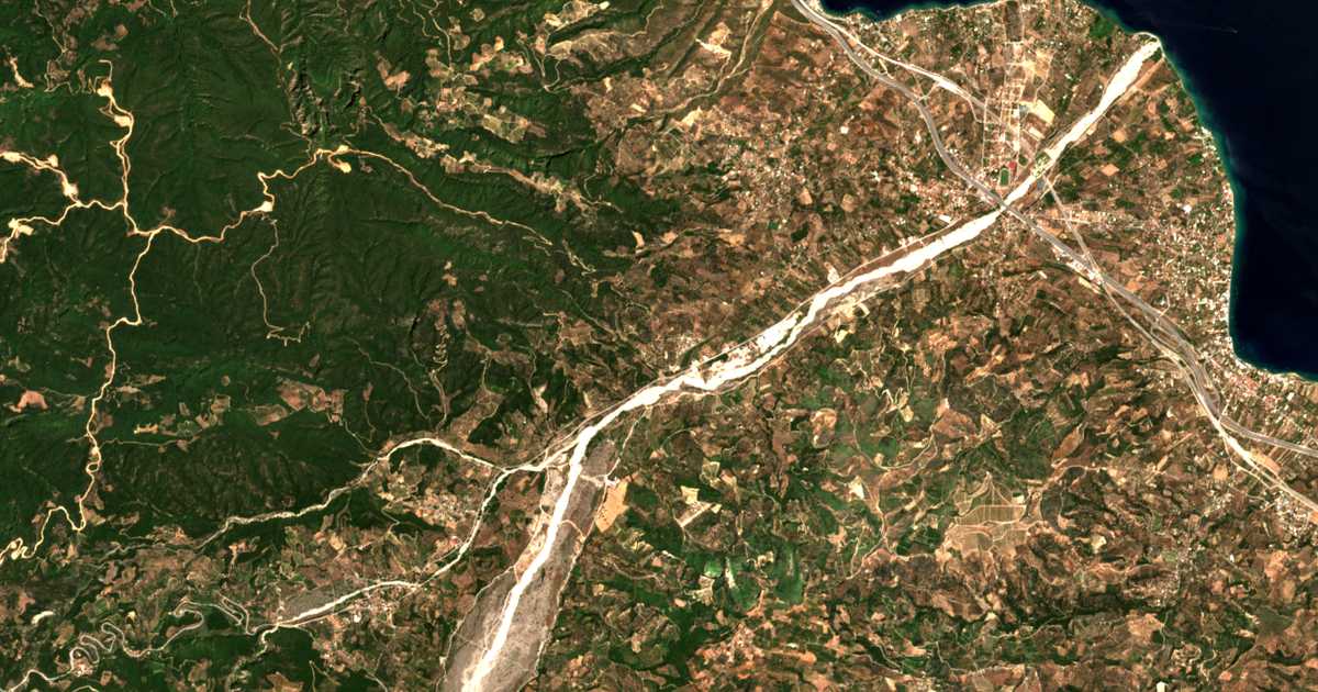Сателитска карта на Sarkounás