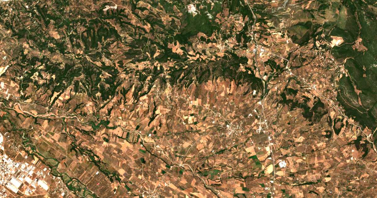Сателитска карта на Agriliá