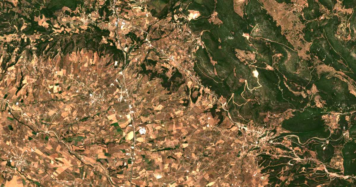 Сателитска карта на Káto Platanóvrysi