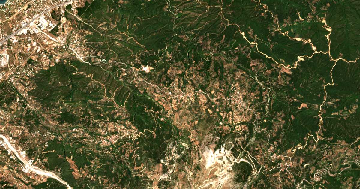 Сателитска карта на Argyrá