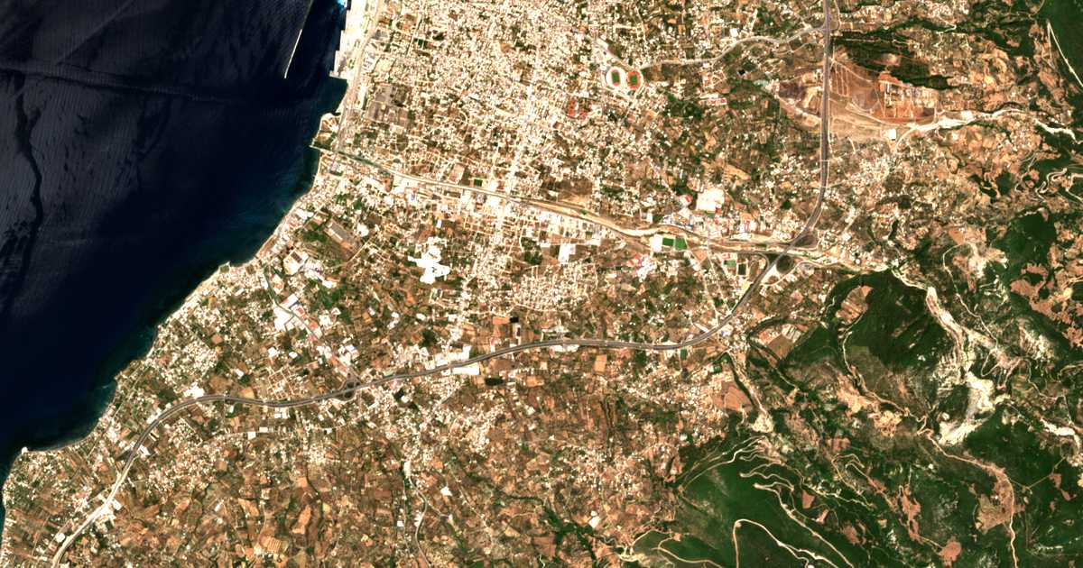 Сателитска карта на Deménika