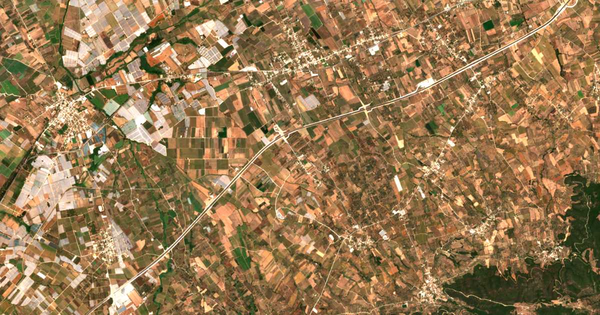 Сателитска карта на Tsakónika