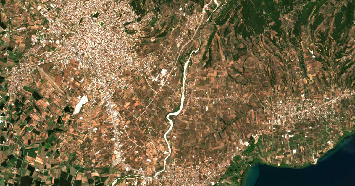 Сателитска карта на Akropótamos
