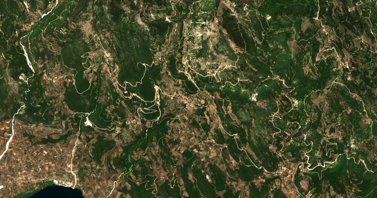Сателитска карта на Kallithéa