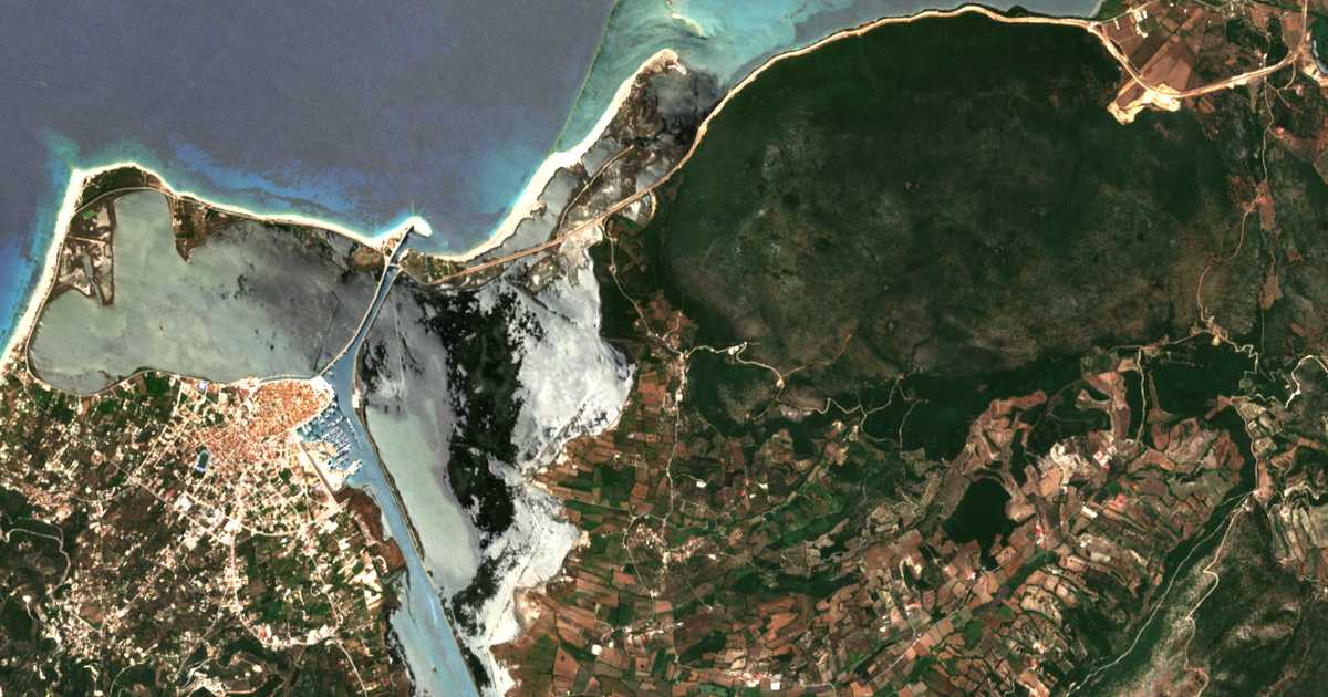 Сателитска карта на Agía Varvára