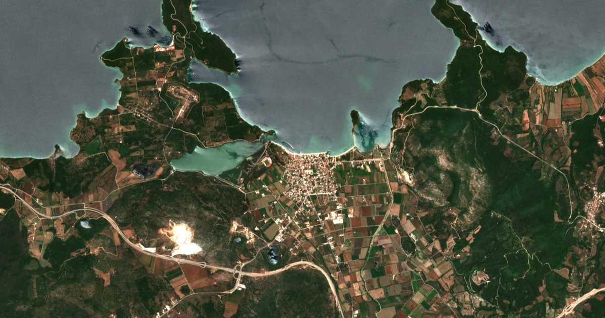 Сателитска карта на Војница