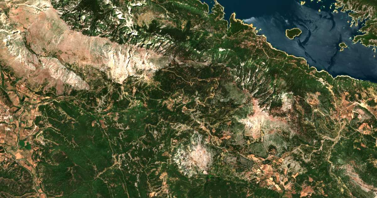 Сателитска карта на Chalkiópouloi