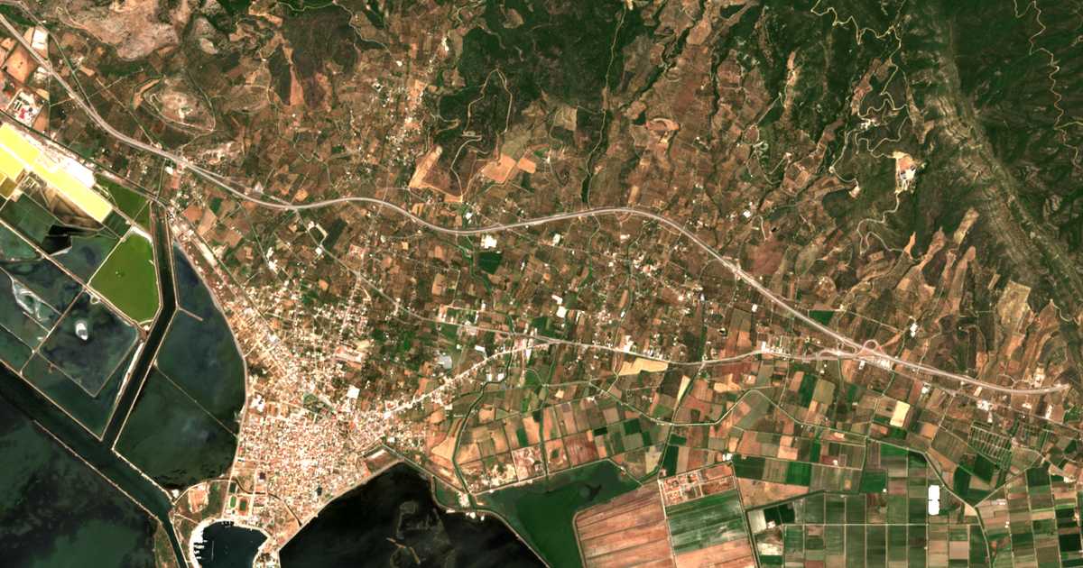 Сателитска карта на Arvanitaíika