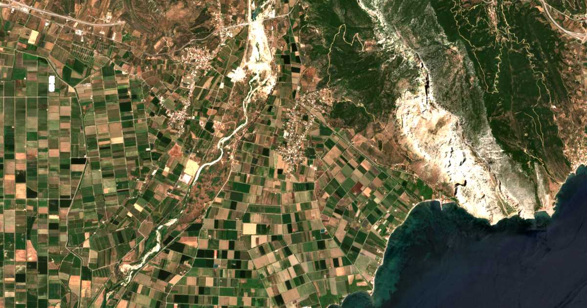 Сателитска карта на Galatás