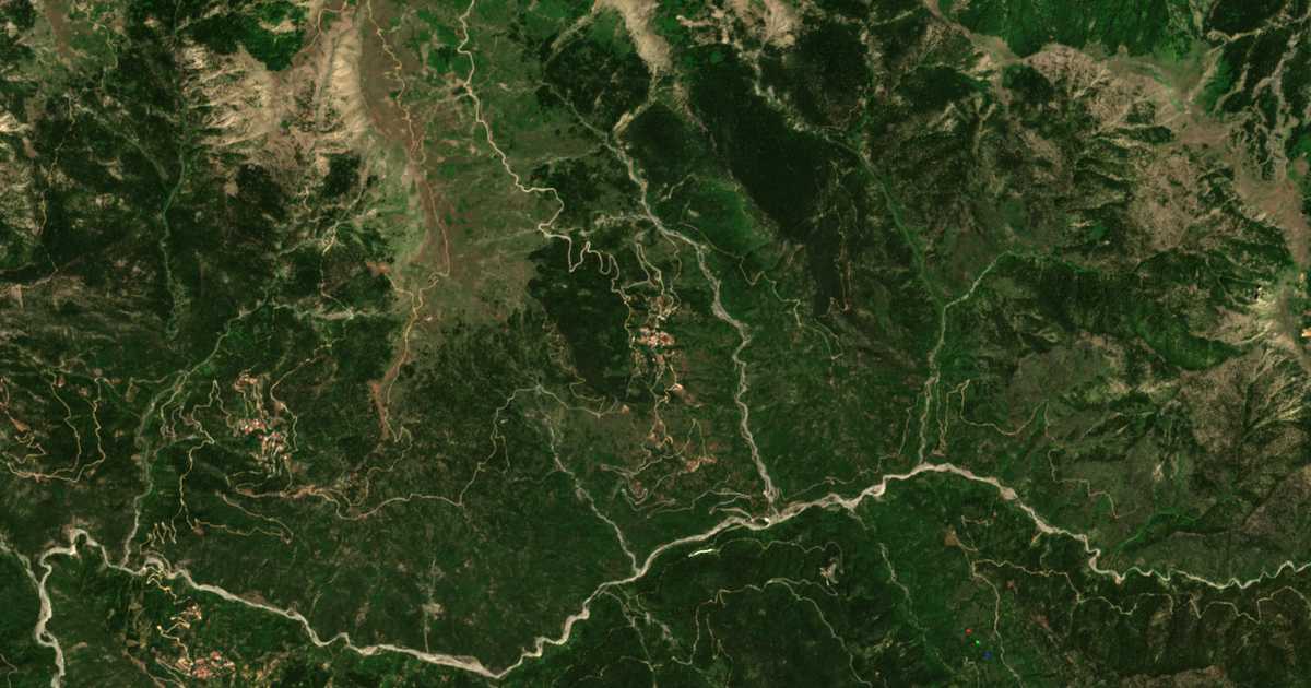 Сателитска карта на Gramméni Oxyá