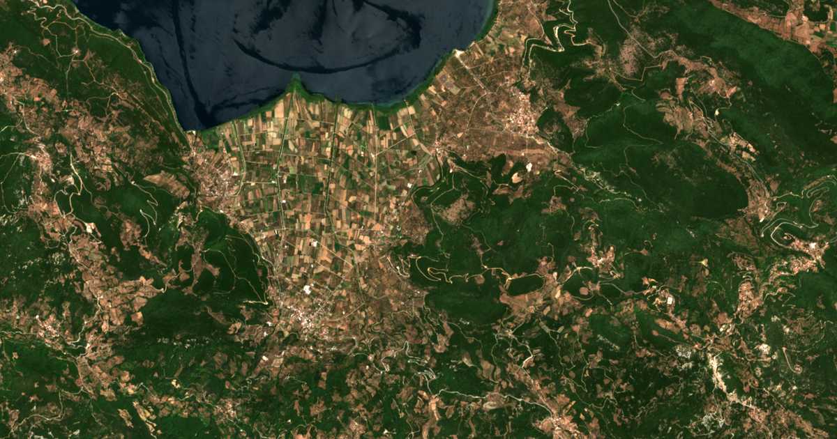 Сателитска карта на Marathiás
