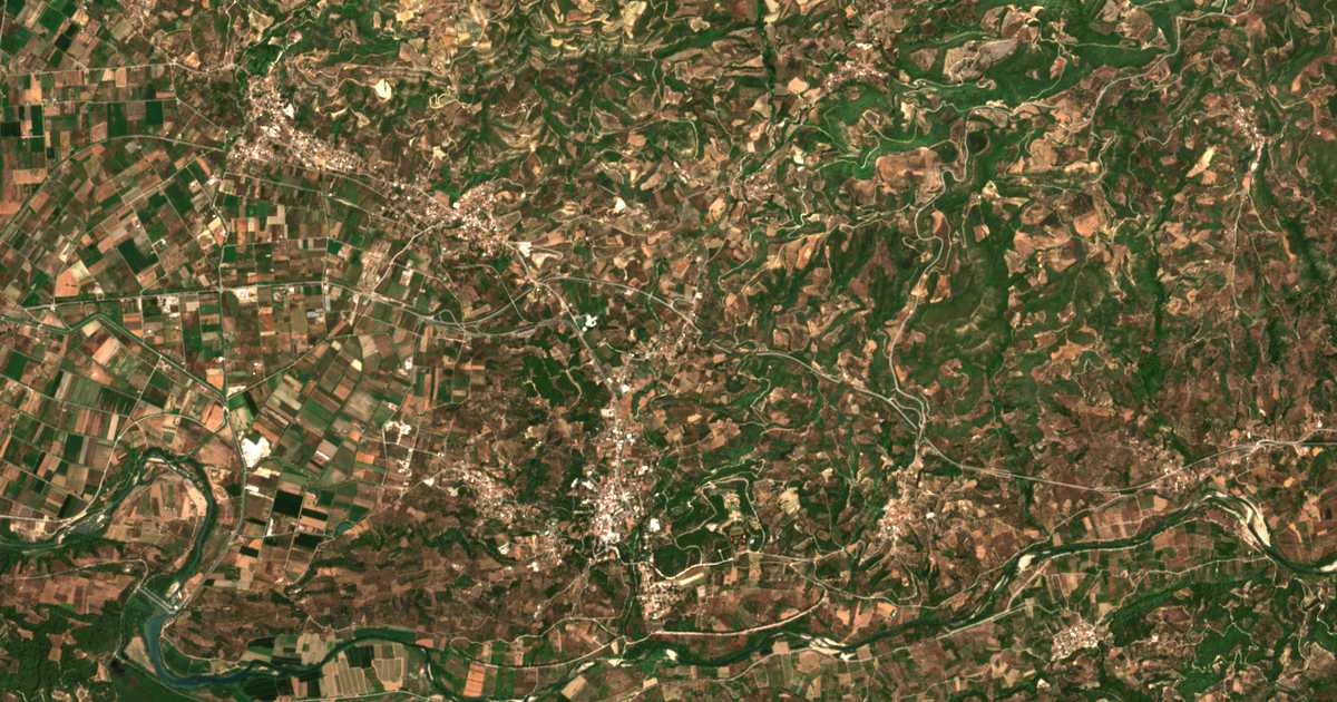 Сателитска карта на Koskinás