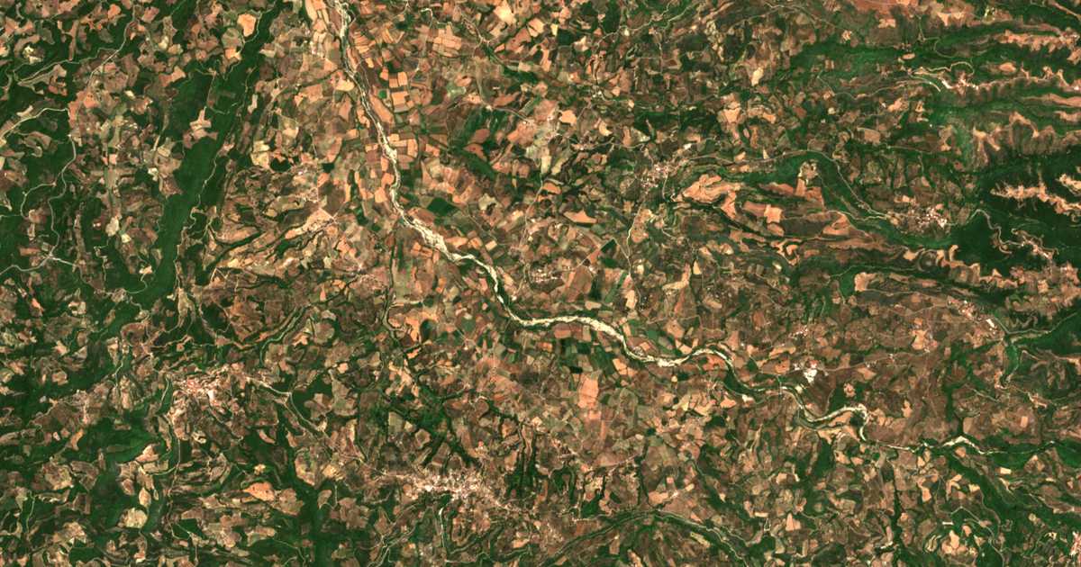 Сателитска карта на Akropotamiá