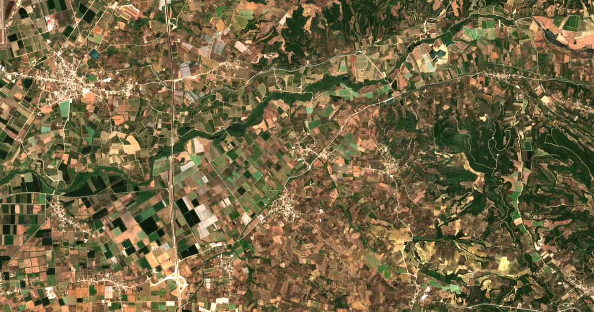 Сателитска карта на Kalývia