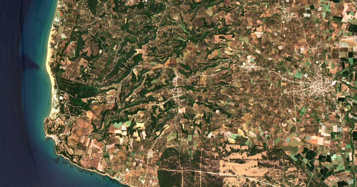 Сателитска карта на Lygiá