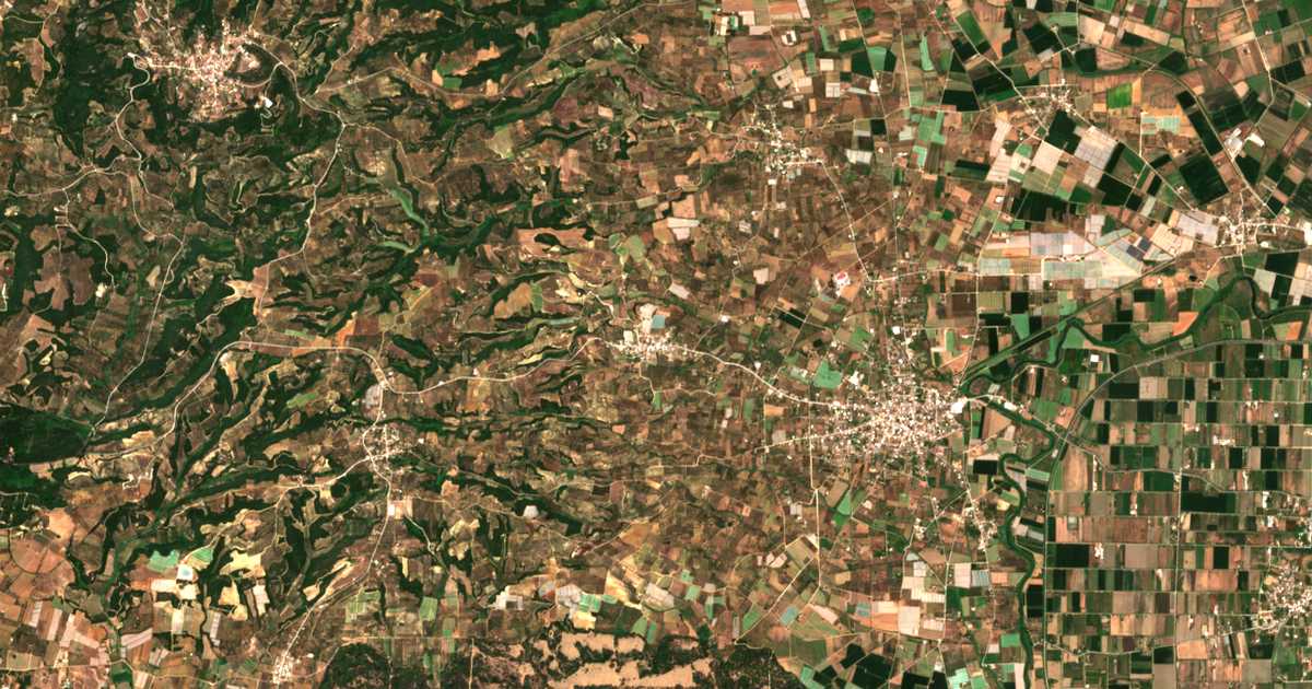 Сателитска карта на Vranás