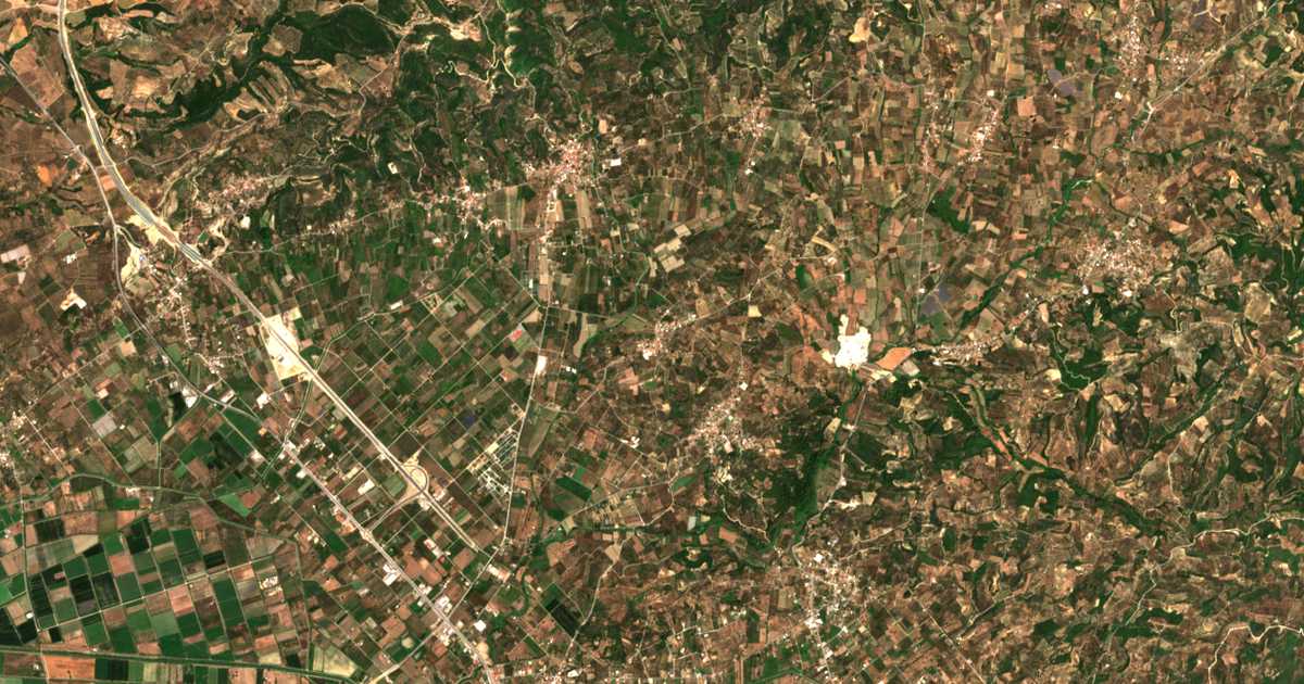 Сателитска карта на Katsarós
