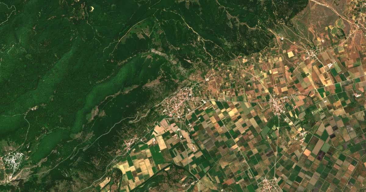 Сателитска карта на Ајтос