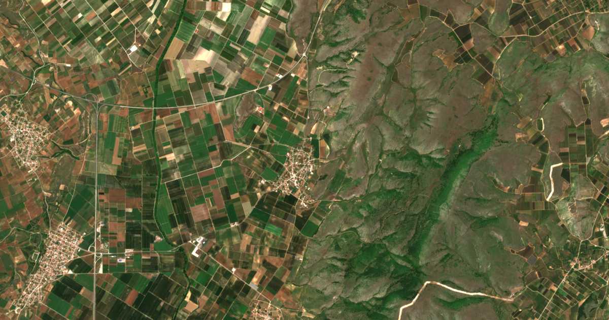 Сателитска карта на Ќоселер