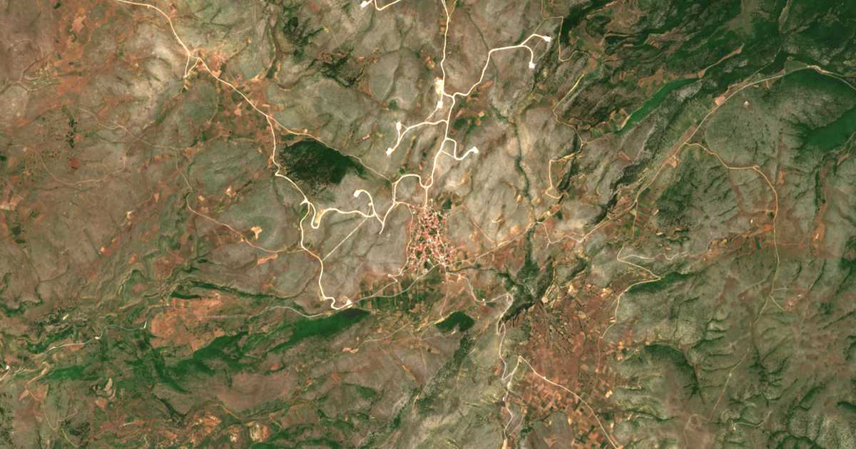 Сателитска карта на Горничево