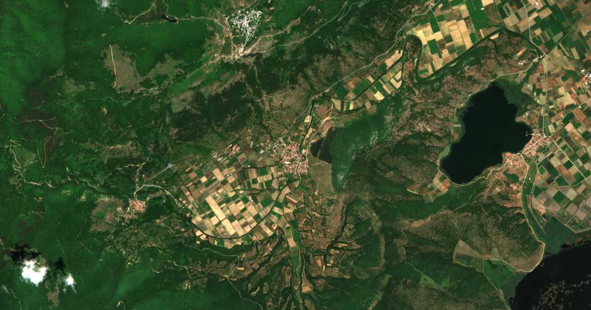 Сателитска карта на Зелениче