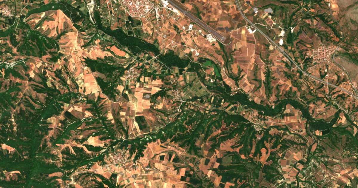 Сателитска карта на Песјак