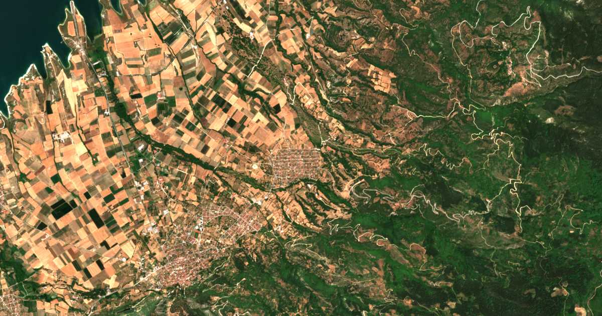 Сателитска карта на Ортаќој
