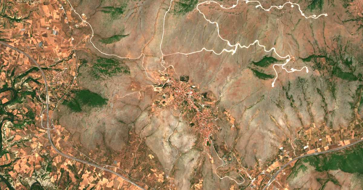 Сателитска карта на Сачишта