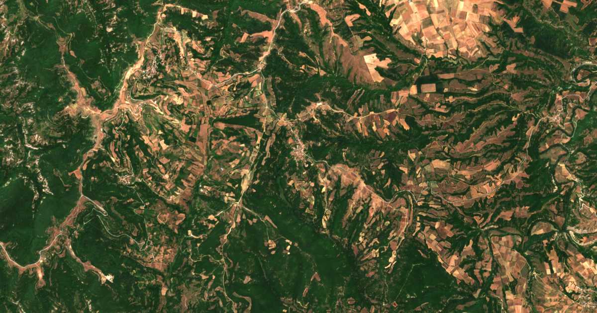 Сателитска карта на Чрчишта